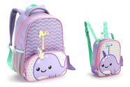 Kit Mochila Lancheira Térmica Pré Escolar Creche Infantil