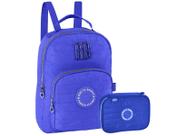 Kit Mochila Mini E Estojo Box Rebecca Bonbon Juvenil Azul