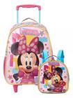 Kit Mochila Minnie Rodas Infantil + Lancheira Escolar Disney - Xeryus