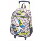 Kit Mochila Mochilete Escolar Tubarão Shark Rodinhas Tam G - Luxcel