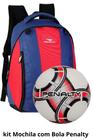 Kit mochila penalty + bola campo penalty player xxiii