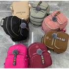 Kit mochila + pompom linda love estilo kipling voltas aulas impermeavel da moda femninina fofa várias repartições envio imediato