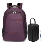 Kit Mochila Premium Executiva Ergonômica Roxo Com Nécessaire