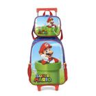 Kit Mochila Roda + Lancheira Super Mario Original Luxcel