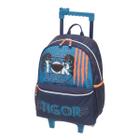 Kit Mochila Rodas Lancheira Infantil Estojo Box Tigor Tigre