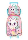 Kit Mochila Rodas Lancheira Infantil Luxcel Cindy IC40972CD