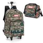 Kit Mochila Rodas Lancheira Juvenil Hulk Marvel Luxcel 47052