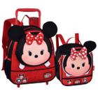 Kit Mochila Rodinha Disney Minnie Feminino e Lancheira Clio