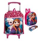 Kit Mochila Rodinha Escolar Creche Menino Menina Personagens