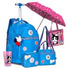 Kit Mochila Rodinha Estojo Lancheira Rebecca Bonbon Colegial Escolar Juvenil Copo Oficial Lançamento