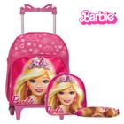 Kit Mochila Rodinha Infantil Barbie Pequena Envio Imediato