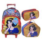 Kit Mochila Rodinha Lancheira e Estojo Princesa Branca de Neve Yepp MIF5330 Voltas às Aulas