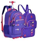 Kit Mochila Rodinha Notebook Grande Juvenil Rebecca Bonbon