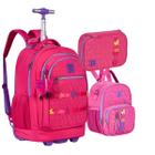 Kit Mochila Rodinha Notebook Grande Juvenil Rebecca Bonbon - Clio Style