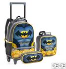 Kit Mochila Rodinhas Infantil Menino Super Bat 2023 - Seanite