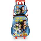 Kit Mochila Rodinhas Lancheira Luxcel Toy Story Azul