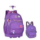 Kit Mochila Rodinhas Rebecca Bonbon Lancheira Térmica Juvenil Escolar