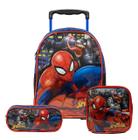 Kit Mochila Spider Man X2 Escolar com Lancheira e Estojo