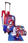 Kit Mochila Super Mario Bros Original Rodinhas Infantil Gran