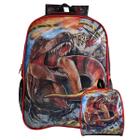 Kit Mochilas + Lancheira T-Rex Attack Clio 42cm 16L