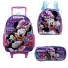 Kit Mochilete, Lancheira e Estojo Disney Minnie X1 Violeta Xeryu's (SKU K16147)