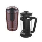 Kit Moedor Cadence 220v + Cafeteira French Press Bialetti Smart Preta 1L