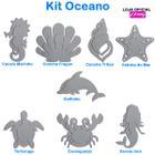 Kit Moldes Mar Oceano Em Inox Maquina De Cortar Fita