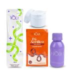 Kit Monomer 30Ml + Pó Cover Nude Vlia + Pote Gel + Frasco