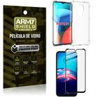 Kit Moto E7 Capinha Anti Impacto + Película de Vidro 3D - Armyshield