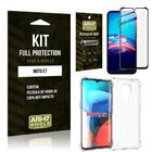 Kit Moto E7 Full Protection com Película de Vidro 3D + Capa Anti Impacto - Armyshield