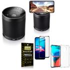 Kit Moto E7 Som Bluetooth Potente Q3 + Capinha + Película 3D - Armyshield