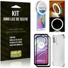 Kit Moto G20 Flash Ring + Capa Anti Impacto + Película de Vidro 3D - Armyshield