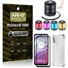 Kit Moto G20 Mini Som Bluetooth + Capa Anti Impacto + Película Vidro 3D - Armyshield