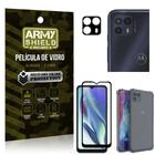 Kit Moto G50 5G Película de Câmera + Película 3D + Capa Anti Impacto - Armyshield