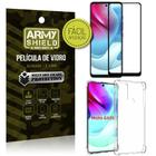 Kit Moto G60S Película 3D Fácil Aplicação + Capa Anti Impacto - Armyshield