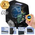 Kit Motor Alta Rotação Rossi DZ Atto VIP 3m Crem 2 Control Portão 300Kg