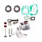 Kit Motor Biela, Valvula Juntas Rolamentos Cg/titan 125 99