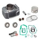 Kit Motor C/ Rolamen Biela Ret Válulas Juntas Biz125 Injeçao - METAL LEVE