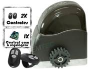 KIT MOTOR PORTÃO DESLIZANTE RCG AL 700Kg 1/2CV 127V ou 220V + 2 CONTROLES SEM CREMALHEIRAS