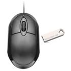 Kit Mouse Fio Usb 1200Dpi Plug And Play Cabo 120Cm Pendrive