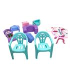 Kit Móveis Infantil Mesa Cadeiras Acess. 10 Pç novidade fofo