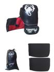 Kit Muay Thai,Boxe Kickboxing Luva+Bandagem+Sacola