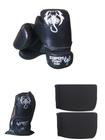 Kit Muay Thai,Boxe Kickboxing Luva+Bandagem+Sacola