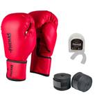 Kit Muay Thai Boxe Luva, Bandagem, Protetor Bucal Original Fheras