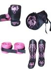 Kit Muay Thai Luva Caneleira Bolsa+ Band.Bucal Scorpions Fight Thai