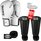 Kit Muay Thai Luva De Boxe Prisma Bandagem Bucal Anatômica