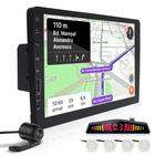 Kit Multimídia 1 Din 9 Polegadas + Câmera Ré + Sensor Ré Branco Pérola Peugeot 307 USB Bluetooth