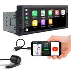 Kit Multimídia 1 Din + Câmera De Ré Hyundai Santa Fé 2010 2011 2012 2013 Espelhamento USB Bluetooth