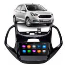 Kit Multimídia 7 Polegadas MP5/BT 2Din + Moldura Black Piano Ka Hatch/Sedan 2014 a 2018