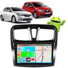 Kit Multimidia 9” Sandero 2015-2024 Waze Youtube + Câmera e Moldura